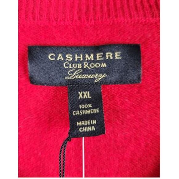 NWT Red Club Room Cashmere Sweater, Size: XXL $149 - Picture 5 of 5